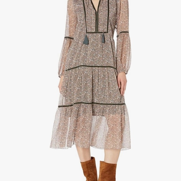 Lucky brand boho tiered maxi dress - Picture 1 of 5